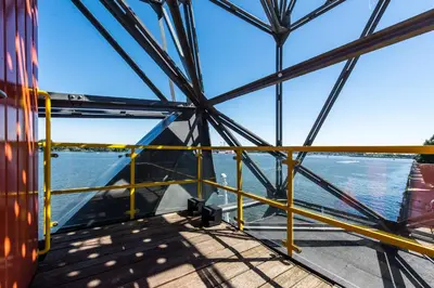 a view from the deck of a boat on the water at Numa Amsterdam The Crane in Amsterdam