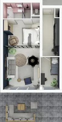a collage of three different views of a room at Poort Beach Boutique Apartments in Bloemendaal Aan Zee
