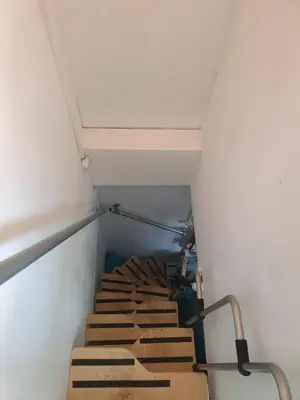 a set of stairs in an empty room at Mi BnB Amsterdam in Amsterdam