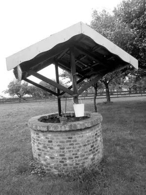 a bird bath with a roof on top of a brick wall at Shepherds House B&B in Limmen