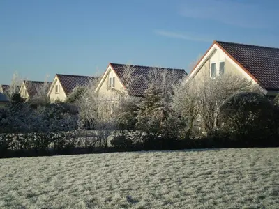 a group of houses in a yard with a field at Noordwijk Holiday Rentals in Noordwijk