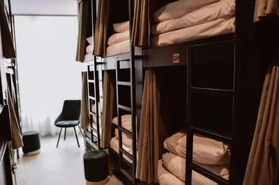 a room with a bunch of bunk beds at Durty Nelly's Inn in Amsterdam