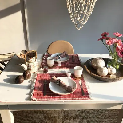 a table with a plate of food on it at De Pelgrimsplaats in Leiden