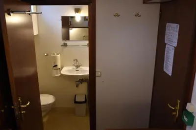 a bathroom with a toilet and a sink at MPS Flora in Amsterdam