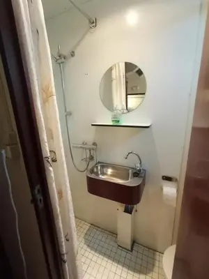 a bathroom with a sink and a mirror at Mps Holland in Amsterdam