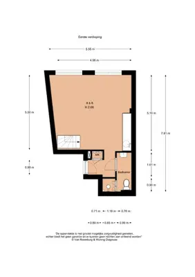 a floor plan of a house at Studio Koggeschip in Amsterdam