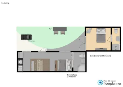 a floor plan of a house at Zomerhuis Wonders in Zandvoort