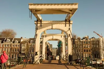 a bridge in the middle of a city at EMPIRIC Keizersgracht in Amsterdam