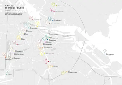 a map of singapore houses at SWEETS - Hortusbrug in Amsterdam