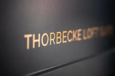 a close up of the words thorbeeper left on a laptop computer at CTY Books in Leiden