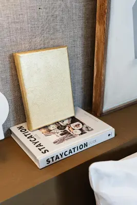 a book sitting on top of a table at The Hunfeld in Utrecht