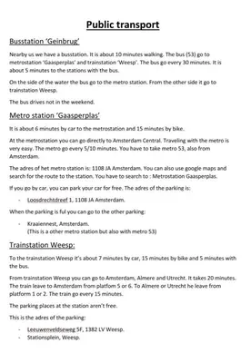 a screenshot of a page of a document at Mooi appartement in een prachtige fiets-wandelomgeving in Abcoude
