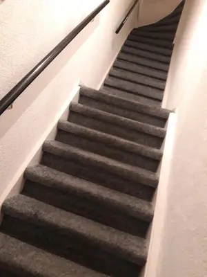 a flight of stairs in a building at Homey Budget Bedroom in Amsterdam