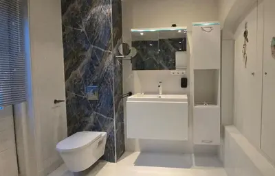 a bathroom with a toilet and a sink and a shower at The Blue Dodo in Zandvoort