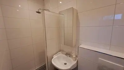 a bathroom with a toilet and a sink at Fleurdelis in Lisse