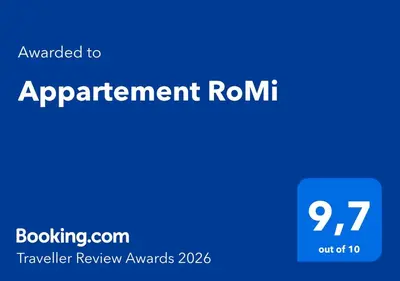 a blue sign with the words agreement roru on it at Appartement RoMi in Koedijk