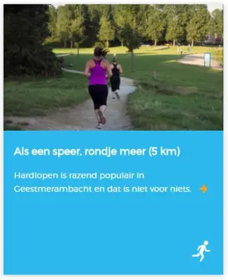 a woman running on a trail in a park at De Loft in Zuid-Scharwoude