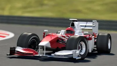 a red race car on a race track at Zee & Zo in Zandvoort