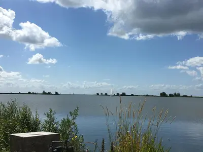 a view of a large body of water at B&B De Kamer in Wervershoof