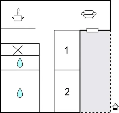 two diagrams showing the combinations of two objects in a box at Stern in Bergen aan Zee