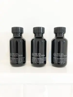 three bottles of ink on a white background at Beach House For You - Luxe verblijf, 5 min van het strand in Katwijk aan Zee
