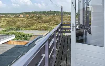 a view from the balcony of a house at Awesome Apartment In Bergen An Zee in Bergen aan Zee