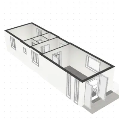 an exploded view of a house at Houseboat Bonnie in Amsterdam