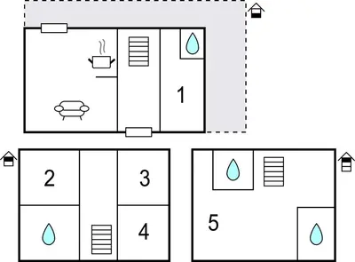 a drawing of a diagram of a house at Het Station in Bergen aan Zee