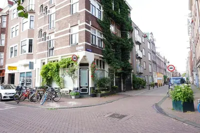 a group of bikes parked in front of a building at Eelhouse private studio in Amsterdam