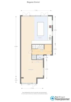 a floor plan of a house at Time Out Beach House in Zandvoort