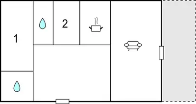 a diagram of a toilet with two different diagrams at Duinennest in Bergen aan Zee