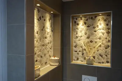 a bathroom with a window with a candle in it at Quetzal in Schoorl