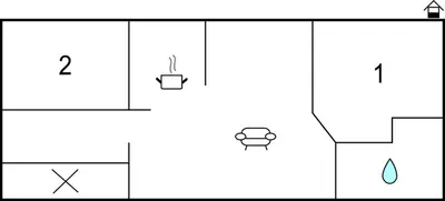 a diagram of a bathroom with two toilets at Gorgeous Home In Breukelen With Wifi in Breukelen