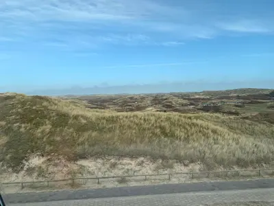 a view of the desert from the road at Penthouse Witsand Zeezicht in Egmond aan Zee
