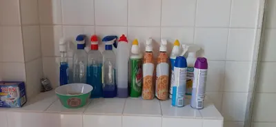 a shelf with toothbrushes and toothbrushes at NICOLE, not for parties, not a hotel, room with shared bathroom, no kitchen in Amsterdam