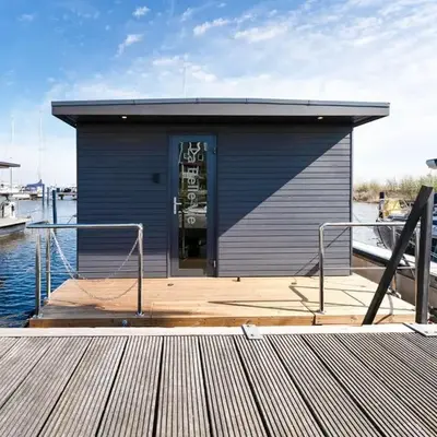 Beautiful houseboat in Marina of Volendam