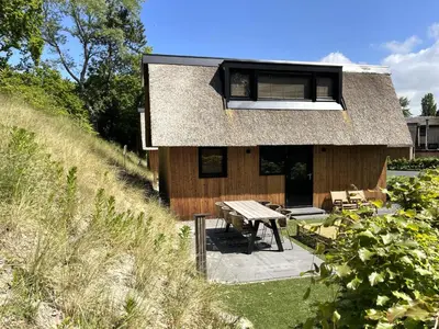 a house with a picnic table in front of it at Park Heerehof in Schoorl