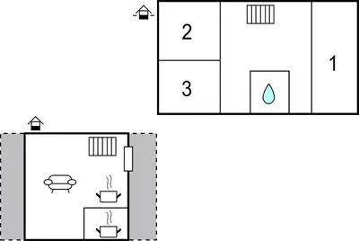 a schematic diagram of a laboratory with the results of the experiment at De Tuimelaar in Bergen aan Zee