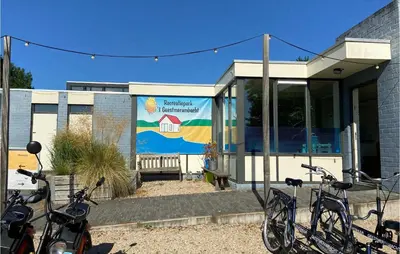 a group of bikes parked in front of a building at Nice Home In Warmenhuizen With Wifi in Schoorldam