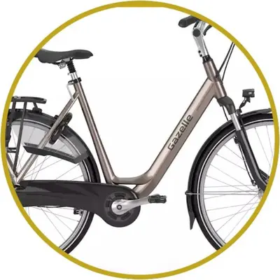 a bike is shown in a mirror at Arthouse Lola in Bergen