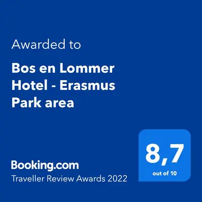 a screenshot of a phone with the words bcs an lorman hotel emergency park at Bos en Lommer Hotel - Erasmus Park area in Amsterdam