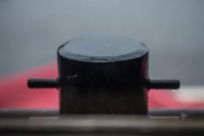 a close up of a piece of black thread at Houseboat-Amsterdam-Classic in Amsterdam