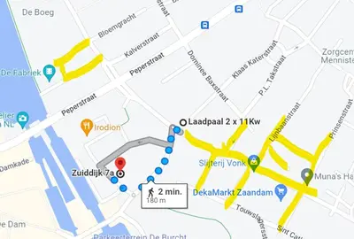 a map of dublin city centre with a google map at Boutique Hotel de Kade Zaandam-Amsterdam in Zaandam