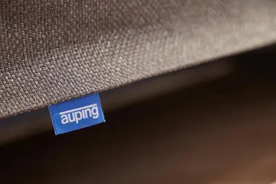 a blue tag on the side of a brown object at Breathe Boutique Hotel in Leiden